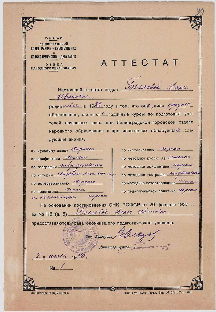 Беляева Дарья Ивановна