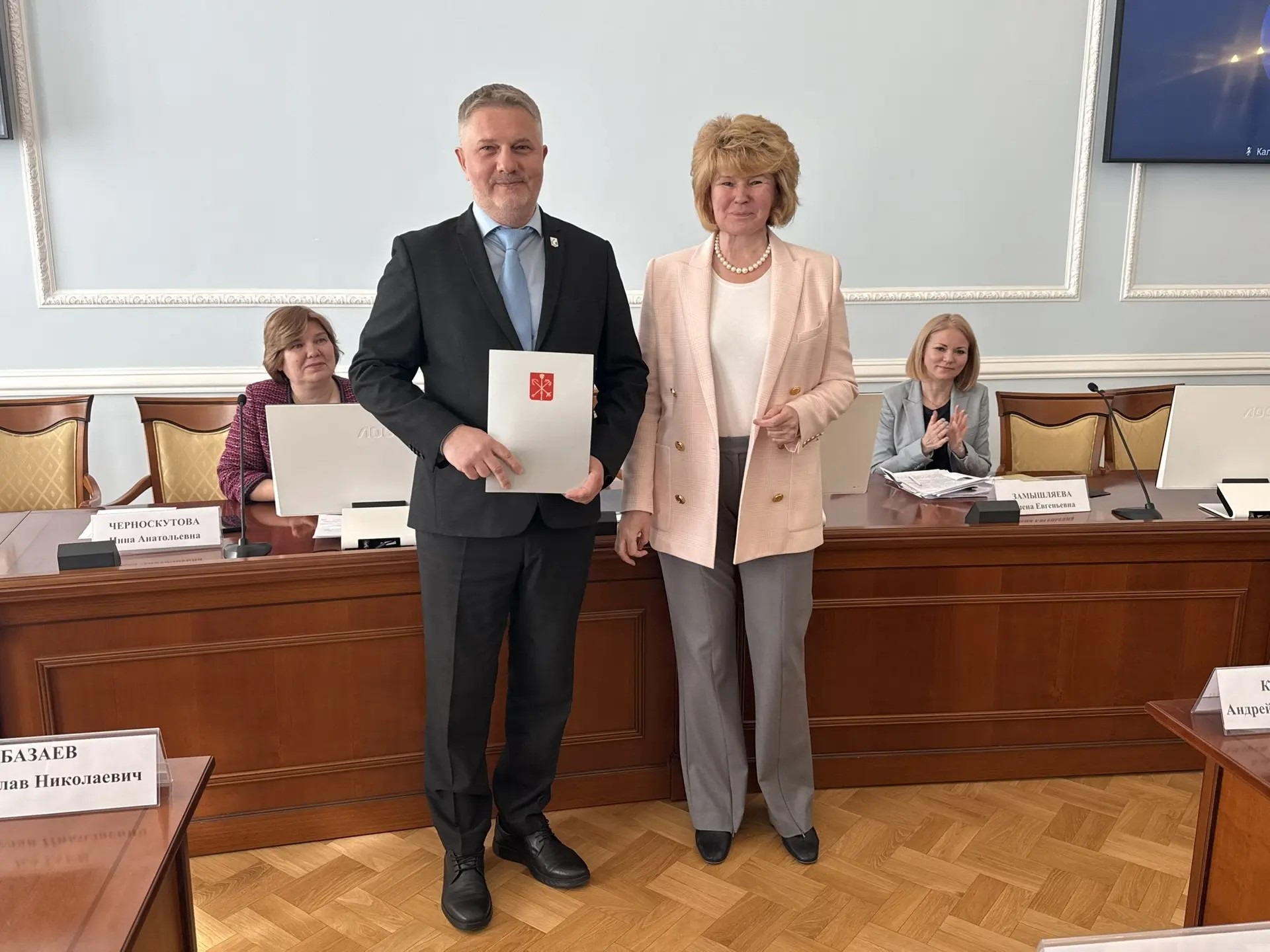 Благодарственное письмо вице-губернатора Санкт-Петербурга